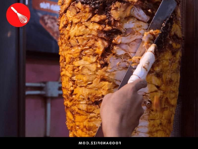 A Popular Street Food, Spinning Meat is Marinated Meat that Placed on a Metal Rod and Slow-Cooked for Hours Over a Heat Source to Ensure A Juicy, Flavorful and Unforgettable Meat Experience. .