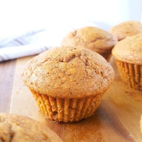 Basic Pumpkin Muffin Recipe - Easy, simple ingredients, dairy-free, one bowl, no mixer needed. These moist, soft, & fluffy pumpkin muffins are the best I've ever had! | Beat Bake Eat