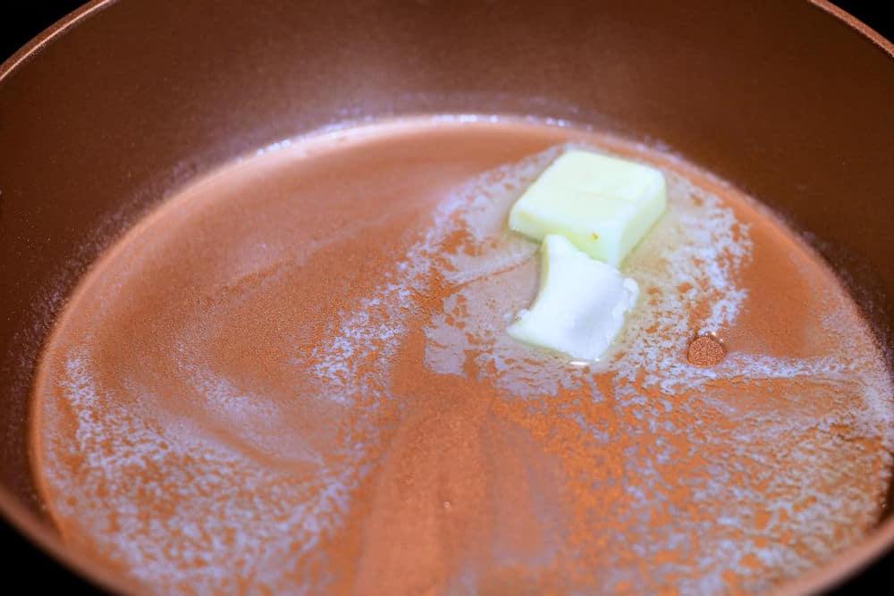 24Bite: melting butter for sauteed Baby Bellas