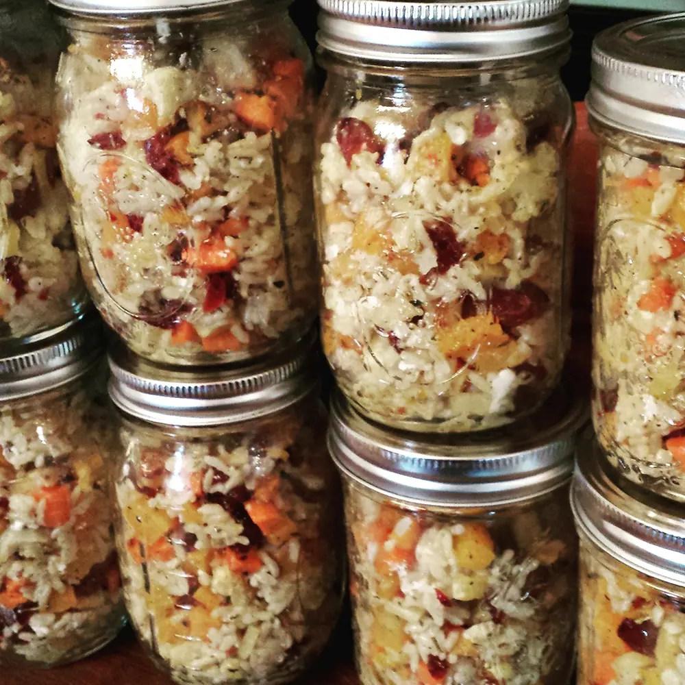 Harvest Brown Rice Salad Meal Prep