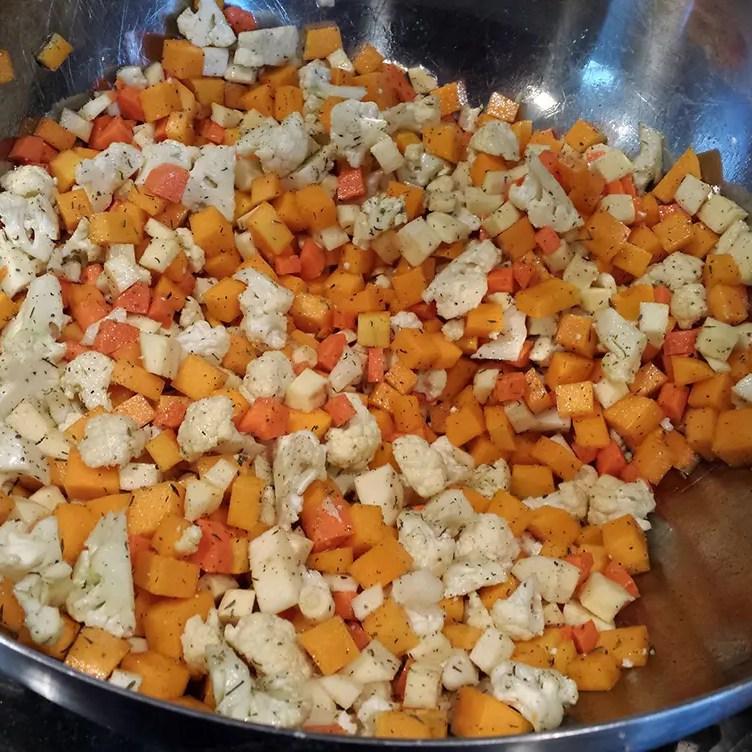 Harvest Brown Rice Salad Vegetables
