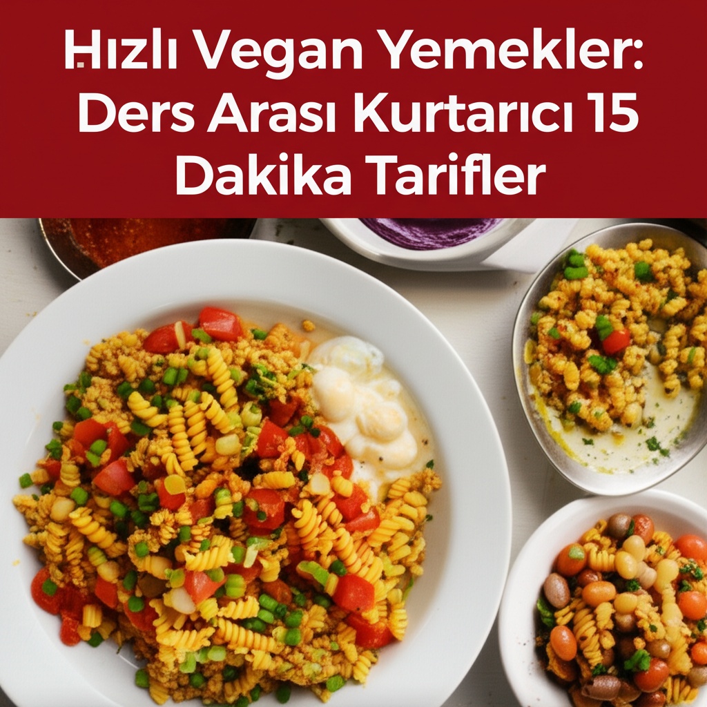 Hızlı Vegan Yemekler: Ders Arası Kurtarıcı 15 Dakika Tarifler